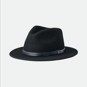 BRIXTON Messer Fedora Hat. Black. Size M